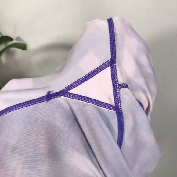 Prana Roxanne‎ Capri Leggings Purple Supernova Fractal Womens Size M Gusset - Picture 10 of 11